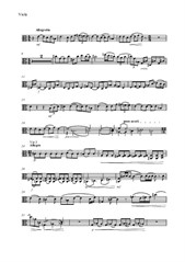 Вариации на оригинальную тему для альта и фортепиано (партия альта)